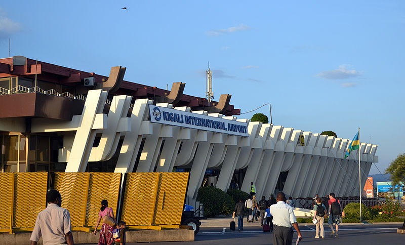 Flygplatsen i Kigali, Rwanda.